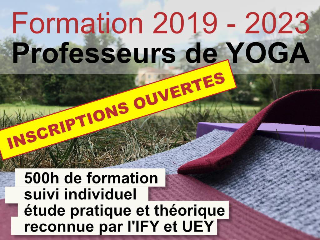 2019-2023 formation professeurs de yoga